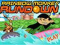 rainbow macaco degradado jogo