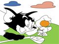 pintura de Tom e Jerry
