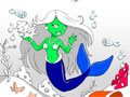 aquário da sereia para colorir