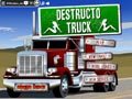 caminhão destruição