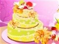 uma deslumbrante decoração de bolo de casamento