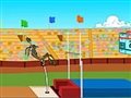 Wile E. Cayote pole vault challenge